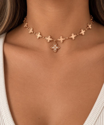 Chocker rose gold Jasmin
