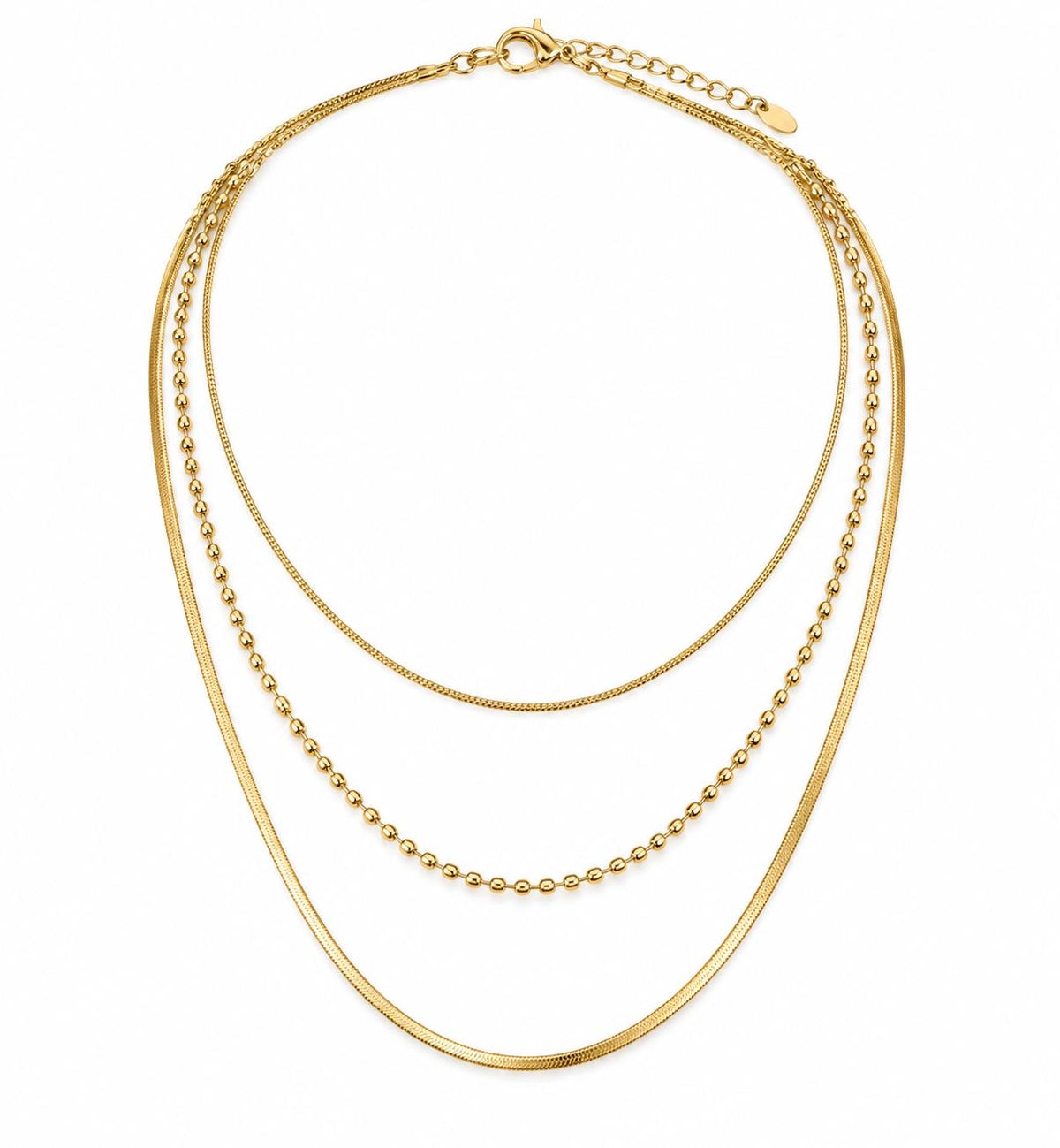 Collier triple Trinity Gold