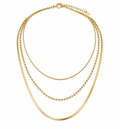 Collier triple Trinity Gold