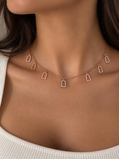 Collier rose gold Éclat