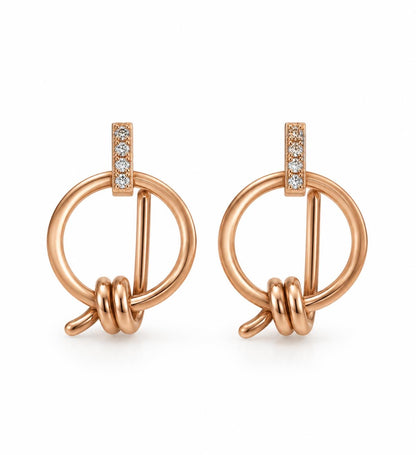 Boucles Rose Gold Gaïa