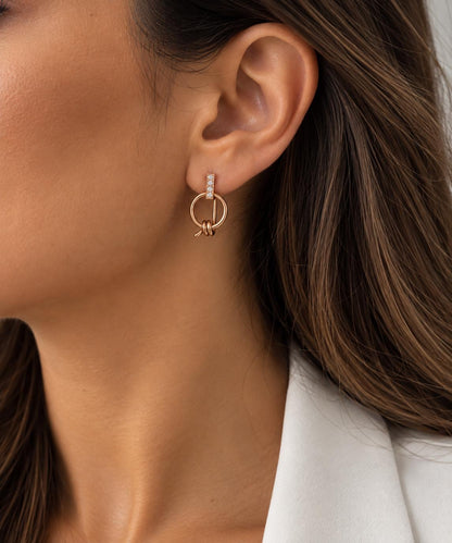 Boucles Rose Gold Gaïa